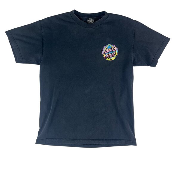 Santa Cruz Skateboards Short Sleeve Graphic T Shirt Black Size Medium - Picture 2 of 11